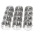 Import amazon hot sell kitchen metal magnetic stainless steel seasoning salt pepper spice jar shaker set from China