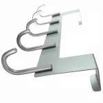 Amazon Hot Selling Aluminum Door Hook Clothes Hanger Towel Hangers 5 hook racks