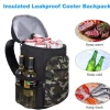 Amazon Hot Selling Classic 40l Insulated Soft Picnic Leopard Camouflage Cooler Backpack Bag Water Proof