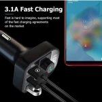 Amazon Top sale FM Transmitter Handsfree Car Kit MP3 Player 3 USB Charger