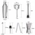 Import Amazon Top Seller Custom 10 Pieces Cocktail Shaker Making Set Stainless Steel Bar Tool Set Bartender Kit with Recipe Booklet from China