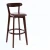 Import American antique solid wood bar chair bar and cafe chair dark brown American bar stool from China