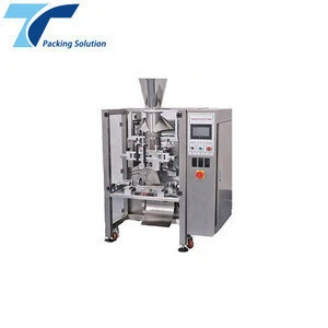 Automatic Vertical Weighing Salad, Chocolate, Coin, Sugar, Roasted Peanuts, Banana Chips Packaging Machine Line