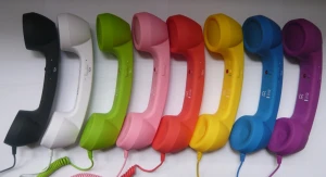 Anti-radiation Retro mobile phone handset for all telephone handset receiver devices