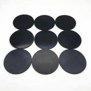 Antislip thickness 3mm black custom rubber silicone feet pad