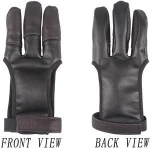 Archery Hand Guard Glove Finger Protector Traditional Shooting Glove Fits for Hunting Traditional Long Bow Right Left Hand
