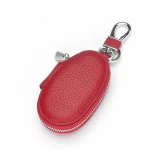 atinfor Genuine Leather Small Car Key Wallet Case Gourd Shape Key Holders - Can Hold Most Car keys