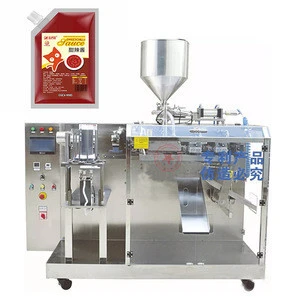 Automatic Pouch Packing Machine for Pasta Spaghetti Sauce BBQ Hot Sauce Stand up Spout Pouch Filling Packaging