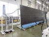 Automatic sealing robot for double glazing glass making machine