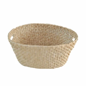 Baby gift White color Corn rope weaving baby basket /baby furniture