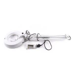 Bakon HD LED lamp desktop magnifier laboratory 10 times / 20 times HD magnifying glass Folding desktop magnifier BK500C