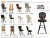 Import Bar Stool Chair Modern Counter Golden Metal Luxury Hight Legs Swivel Casino Bar Chair from China