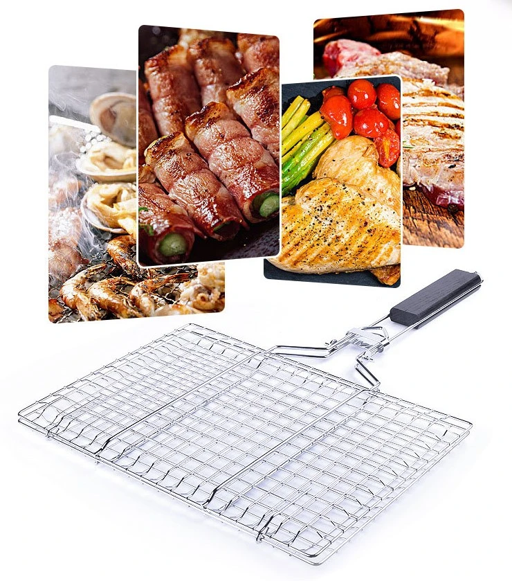 Barbecue Wire Mesh/Barbecue Grill Netting/BBQ Rack Burger Fish Grilling Basket