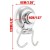 Import Bathroom Kitchen Storage Removable Vacuum Suction Cup Adhesive Wall Hook Bag Hook from China