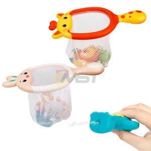 Bathroom Rabbit/Giraffe Fishing Net Toy Kids Bath Toys with Eco Friendly material