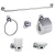 Import Bathroom use Chrome Towel bar round design with  S.S304 base  High quality Zinc Alloy bathroom accessory from China
