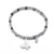 Import Beautiful Fashion Elegant Silver Color Stainless Steel Charm Bracelet Beads Butterfly Pendant Charm Bracelets from China
