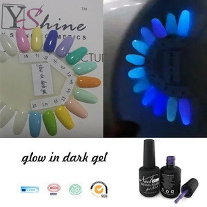 Beauty colorful nail art luminous UV gel soak off polish Glow In The Dark gel Polish