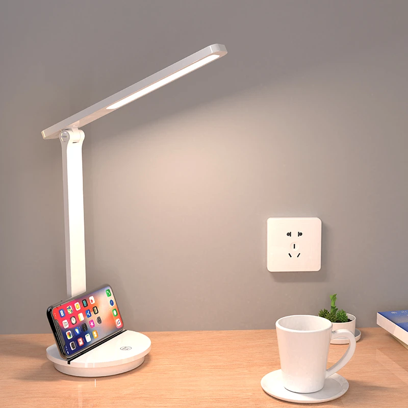 Best prices natural light DC5V USB led desk lamp with Phone Holder personalize space saving eye protection desk lamp