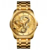 Best seller SKMEI 9193 Dragon Emboss Dial Luxury Quartz Brand High Quality quartz Watch