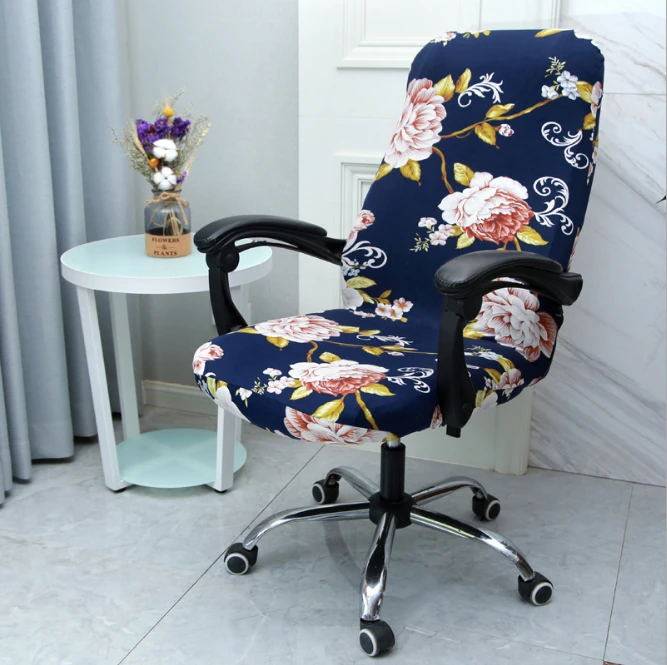 Best Selling High Quality Wholesale Cheap Printed Chair Covers Stretch Jacquard Chair Cover Comfortable Office Chair Cover
