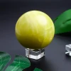 Best-selling Natural Yellow Lemonstone Crystal Ball Decoration Gift