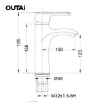 Best selling single lever polished basin mixer healthy drinking water for faucets taps bathroom accessories