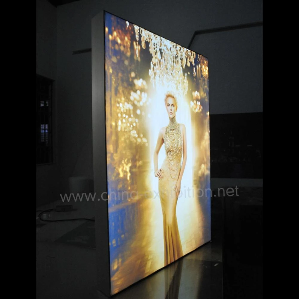 big size advertising aluminum LED panel signboard textile fabric light box