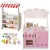 Import Big space pink wooden kitchen toys play sets modern kitchen toy sets for kids from China