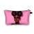 Import Black Art Girls Magic African Make Up Pouch bag Toiletry Travel Organizer Makeup Cosmetic Bag Women from China