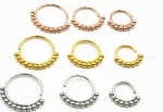 Body Jewelry Nose Balls  Rings Bend Nose Rings Ear Helix Bar Cartilage Tragus Stainless Steel Body Piercing Jewelry 20g/18g