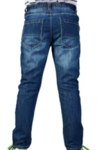 Boys Kids Adjustable Waist Regular Fit Cat's whisker Denim Jeans