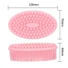 BPA free natural Massage shower sponge soft cleaning head  baby silicone body scrubber Silicone baby Bath Brush