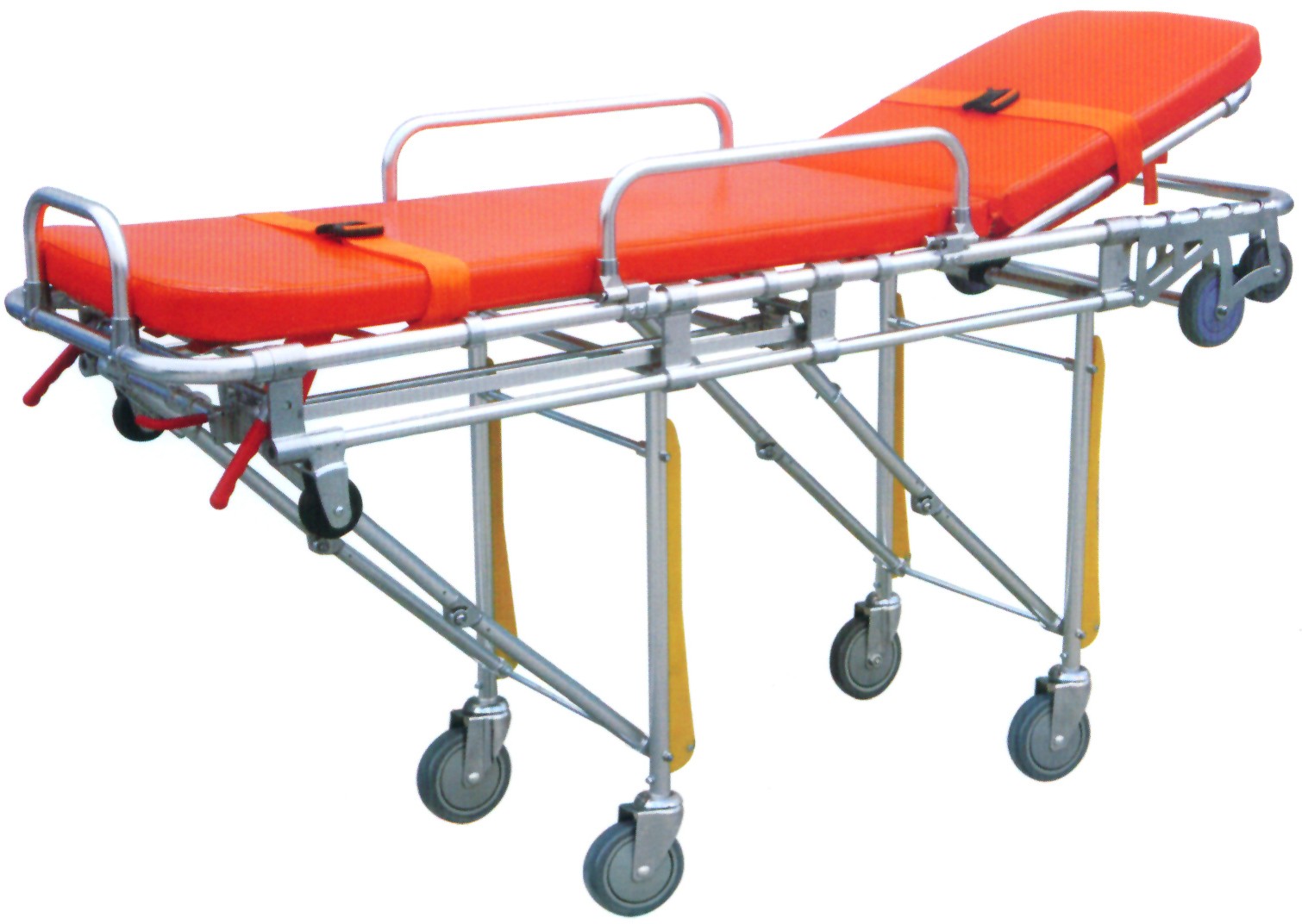 BR-TA007 Guangzhou Hospital Back Adjustable patient Portable Folding Waterproof ambulance stretcher carry sheet for sale