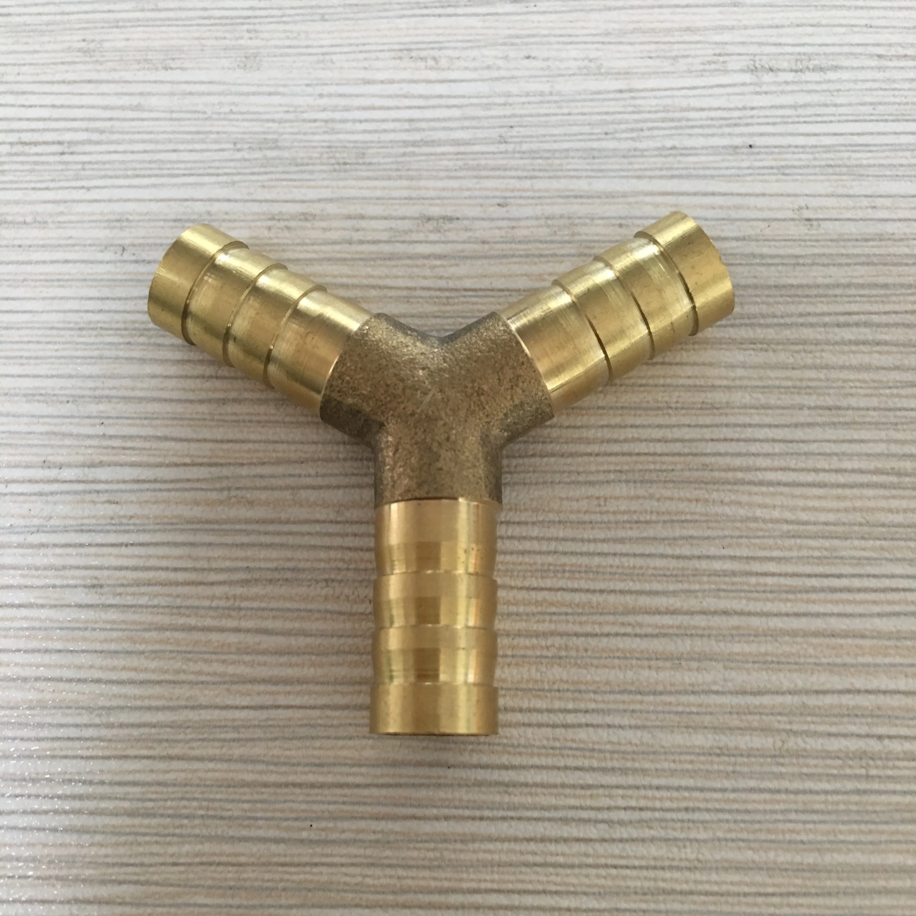 brass Y barb  connector fitting