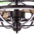 Import Breeze.Lux Indoor 52 inch home decorative matte black Iron 3 blades modern ceiling fan light from China
