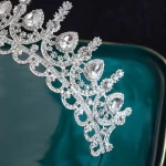 Bride hair crown New Korean bride rhinestone crown wedding tiara Wedding princess Crown hair band studio tiara