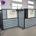 Bright custom electric thermal oil heater circulating heating system with cooling unit for petrochemical industry