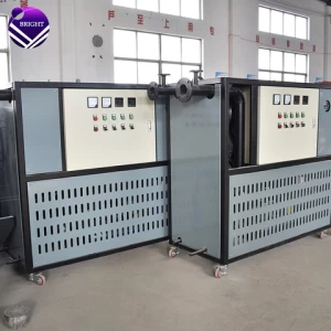 Bright custom electric thermal oil heater circulating heating system with cooling unit for petrochemical industry