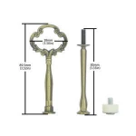 Brown mini Tiered Hardware Wedding Cupcake Cup Display Silver Multi-layer Metal Rod High Tea Dessert Two Tier Cake Stand