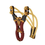 Bull head outdoor alloy slingshot Stainless steel hunting fishing gear Shooting nostalgia