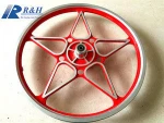 Cast aluminum bicycle wheel