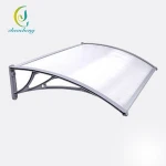 CC High grade outdoor waterproof sun shade aluminum pc window awnings