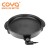 Import CE 1500W Aluminium Round Shape Bottom Wok Electric Skillet Pizza Pan With Glass Lid from China