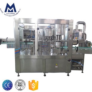 CE filler system automatic sparkling drinks bottled filling machinery/soda water making plant manufactured in China