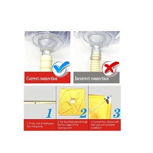 Central Air Conditioner Ceiling Machine Cleaning Cover Kit with Storage Bag