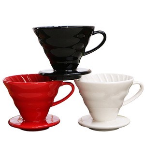 Ceramic Coffee Dripper Engine V60 Style Coffee Drip Filter Cup Coffee Filter Pour Over Dripper