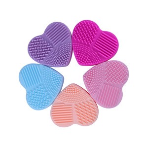 Cheap Heart Shape Silicone Makeup Brush Cleaner Cosmetic Brushes Cleaner Brush