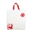 Import Cheap portable white non woven Christmas shopping nonwoven fabric bag from China
