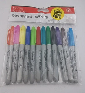 cheap price wholesale 12pc colorful permanent markers pens marker